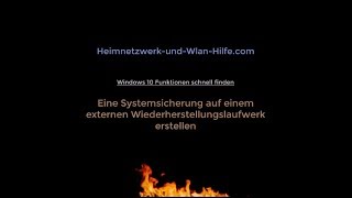 Windows 10 Systemsicherung auf einem Wiederherstellungslaufwerk erstellen [upl. by Micheline935]