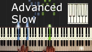 Queen  Bohemian Rhapsody  Piano Tutorial Easy SLOW  How To Play Synthesia [upl. by Madeline833]