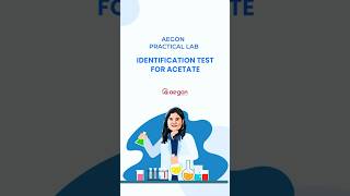 Identification Test for Acetate  Plus Two Chemistry Practicals  Aegon [upl. by Essy]