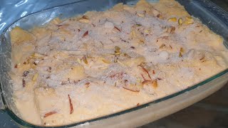 Custard bread pudding recipe  easy to make how to make quick pudding recipe [upl. by Nnairrek]