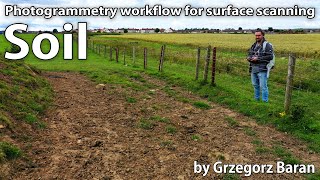 Photogrammetry workflow for surface scanning with the drone  Soil PBR Material [upl. by Abisha]