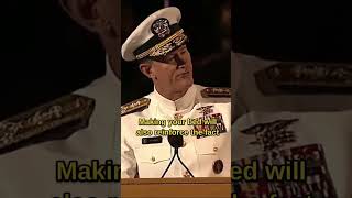 Admiral Mcraven Leaves the Audience SPEECHLESSOne of the Best Motivational Speeches [upl. by Kcyred]