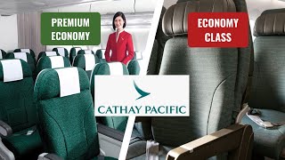 Cathay Pacific Economy Class vs Premium Economy Class [upl. by Ias384]