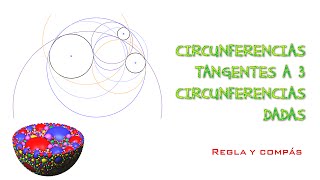 CIRCUNFERENCIA TANGENTE A TRES CIRCUNFERENCIAS [upl. by Nnaycnan]