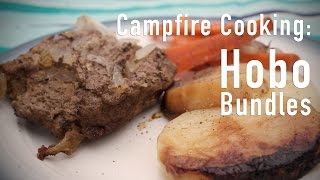 Campfire Cooking  How to Make Hobo Bundles [upl. by Aleacem]