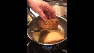 Cooking Seared Foie Gras [upl. by Lilyan]