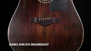 New from NAMM 2016 Ibanez AVD6 DTS Acoustic Guitar [upl. by Aeslehs]