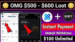 😱Metax Pro Exchange 100 Loot Per Account Claim Bybit 500 AirdropNew Airdrop todayMetax Withdraw [upl. by Farrish]