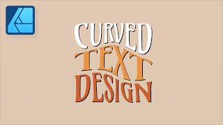 How to Make Curved Text in Affinity Designer [upl. by Marlene]