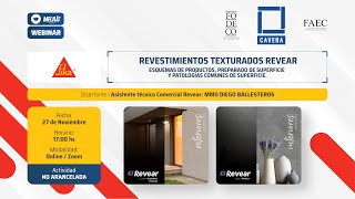 Webinar SIKA Revestimientos texturados REVEAR [upl. by Lan]