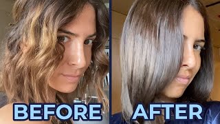 Dyeing My Hair At Home Follow Along With LOreal Excellence Light Ash Brown 61 [upl. by Ynelram]