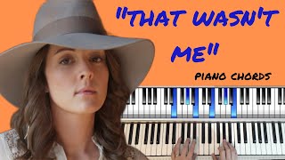 How To Play quotThat Wasnt Mequot  Piano Chords  Brandi Carlile [upl. by Tillie555]