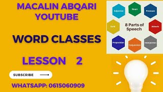 AfSomaali ku baro Eight part speech  lesson 2 [upl. by Ekoorb]