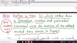 Lec40Graph TheoryGTU Exam Questions [upl. by Engud689]