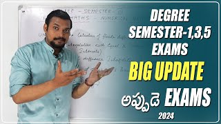 Degree Semester135 Exams Dates released 202425 [upl. by Gibson]