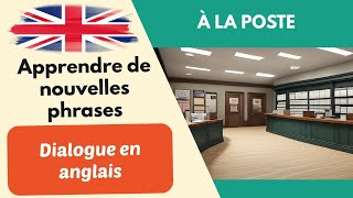 À la poste Dialogue simple conversation en anglais pour débutants 2 [upl. by Reyaht]