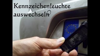 Kennzeichenbeleuchtung beim Golf wechseln gegen LED tauschen Kennzeichenleuchte ersetzen [upl. by Ytissahc982]