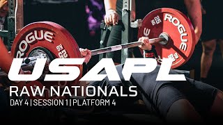 2023 USAPL Raw Nationals  Day 4  Session 1  Platform 4 [upl. by Ettenuj]