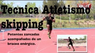 Técnica de Carrera Skipping Básico Running [upl. by Farrow]