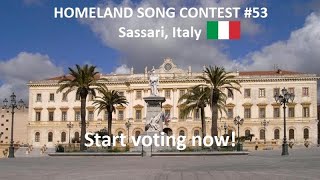 Homeland Song Contest 53 Sassari Italy [upl. by Graniela]