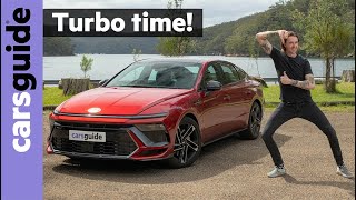 2024 Hyundai Sonata turbo review N Line  Heavily updated Skoda Superb rival brings plenty of power [upl. by Ahsinned]