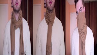 How To StyleWear A ScarfScarves 3 Ways For MenHow To TieWrap A Scarf For Guys [upl. by Aldora]