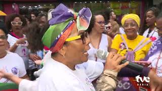 MARCHA DAS MULHERES NEGRAS PELA LIBERDADE FEMININA  TVE NOTÍCIAS 25072024 [upl. by Leimaj]