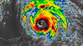 Infrared Satellite Animation of Major Hurricane Allen 1980 [upl. by Yelroc]