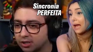 Sincronia perfeita  Alanzoka o REI da sincronia  CASAL REAGE [upl. by Andrien]