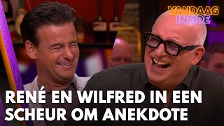 René en Wilfred liggen in een scheur om kostelijke anekdote over voormalig schaatser Jos Valentijn [upl. by Ahgem]