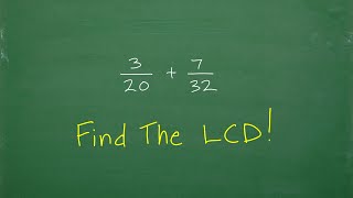 How to Find The LCD Lowest Common Denominator The EASY WAY [upl. by Buckels500]