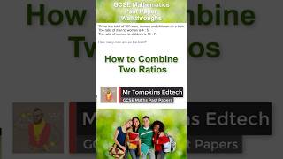 How to Combine Ratios  Divide by a Ratio  GCSE Maths OCR AQA Edexcel shorts [upl. by Lacombe]