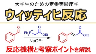 【大学実験解説】ウィッティヒ反応Wittig Reaction 反応機構と立体選択性【有機化学】 [upl. by Nyrhtac159]