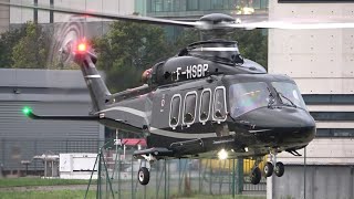 LUXURIOUS LEONARDO AW139 Landing amp Takeoff  FHSBP [upl. by Afatsuom915]