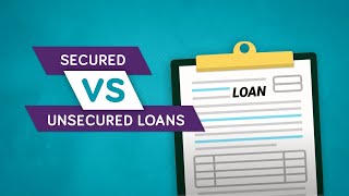 Secured vs Unsecured Loans [upl. by Emolas]