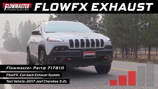 Flowmaster 717810 FlowFX DualExit CatBack Stainless Steel Exhaust 20142022 Jeep Cherokee 32L [upl. by Rooney]