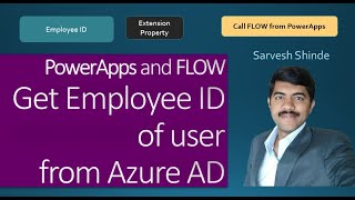 Get employee ID from Azure AD into PowerApps  Power Automate  Office 365 Users  Power Platform [upl. by Maribelle268]