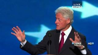 Bill Clinton speaks at the 2012 DNC CSPAN  Full Speech [upl. by Sakmar]