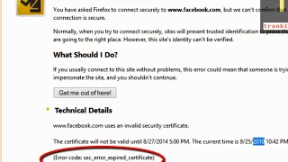 How to fix Firefox Error code secerrorexpiredcertificate Untrusted Connection [upl. by Hanschen]