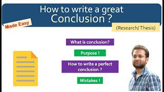 How to write a conclusion Research paper Review Thesis [upl. by Walli]