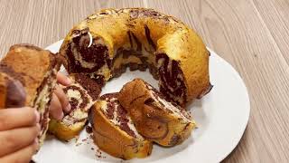 Recette Gâteau marbré ultra moelleux 🍫🍰  Ultra soft marble cake recipe [upl. by Omsare]