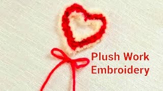 Plush Work Embroidery  Hand embroidery for beginners [upl. by Canica554]