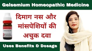 Gelsemium 30 Gelsemium 200 uses in hindi  Gelsemium homeopathic medicine benifits [upl. by Reaht]