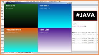 Java  How to Add Gradient Background Color to JPanel with Text in Java NetBeans 2 [upl. by Rue864]