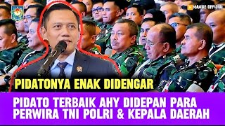 PIDATO PERDANA AHY DEPAN MENTERI DAN KEPALA DAERAH SELURUH INDONESIA PADA RAPAT KOORDINASI NASIONAL [upl. by Amhsirak]