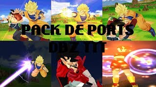 DESCARGA YA PACK DE PORTS DBZ BT2 BT3 A TTT [upl. by Gentilis]