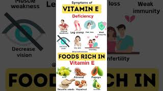 vitamin E deficiency signs and foods rich in it vitamine food [upl. by Stoddard]