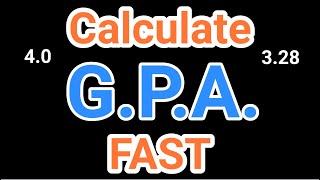 How to Calculate Grade Point Average  40 GPA Formula [upl. by Encrata293]