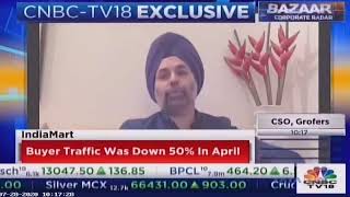 Dinesh Agarwal Managing Director IndiaMART  Q1 Results FY21  CNBC TV 18 [upl. by Lexine205]