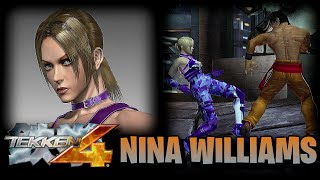 TEKKEN 4 PS2 Playthrough Nina Williams Story Mode  Full Gameplay [upl. by Nnahtebazile]